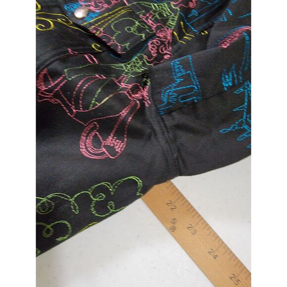 Coldwater Creek Colorful Embroidered Cardigan Shirt - Large - Picture 4 of 7